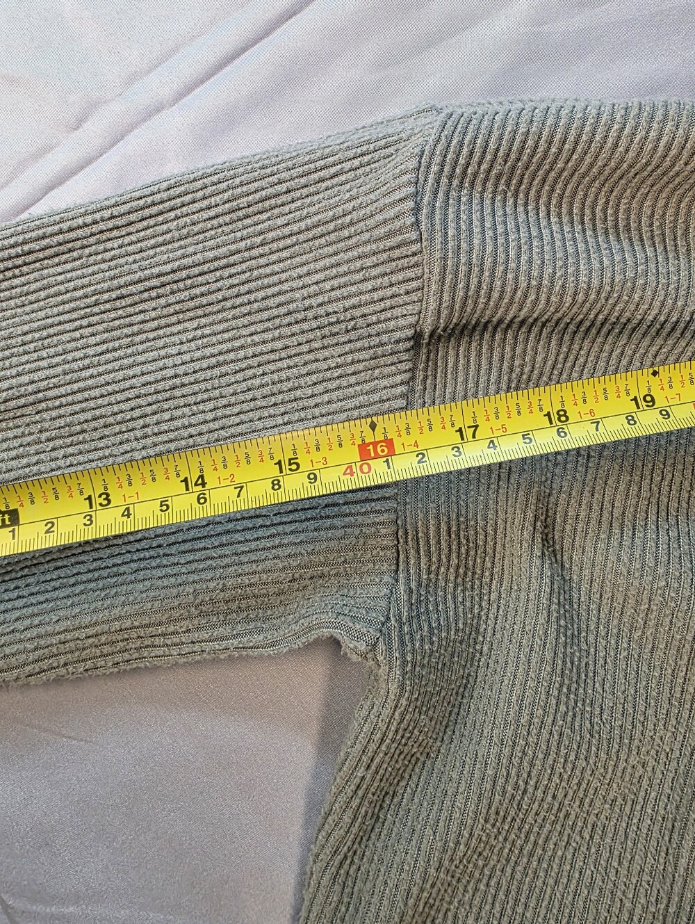 Streetwear Society Light Sage Crewneck Ribbed Sweater - Picture 5 of 5